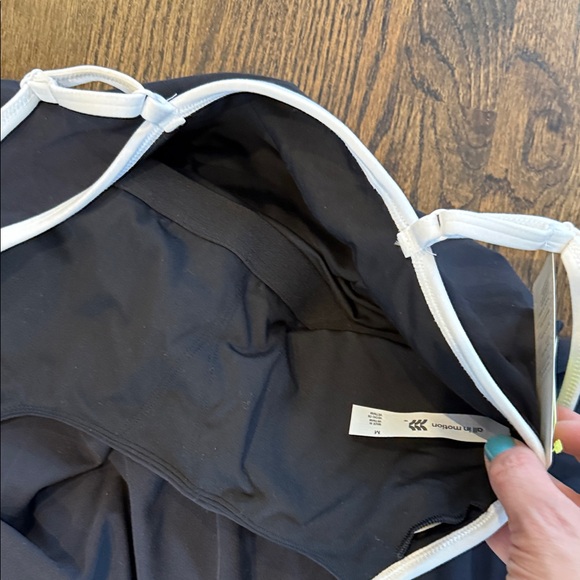 Black Dress  with skort shorts White Trim Athletic - Picture 8 of 9